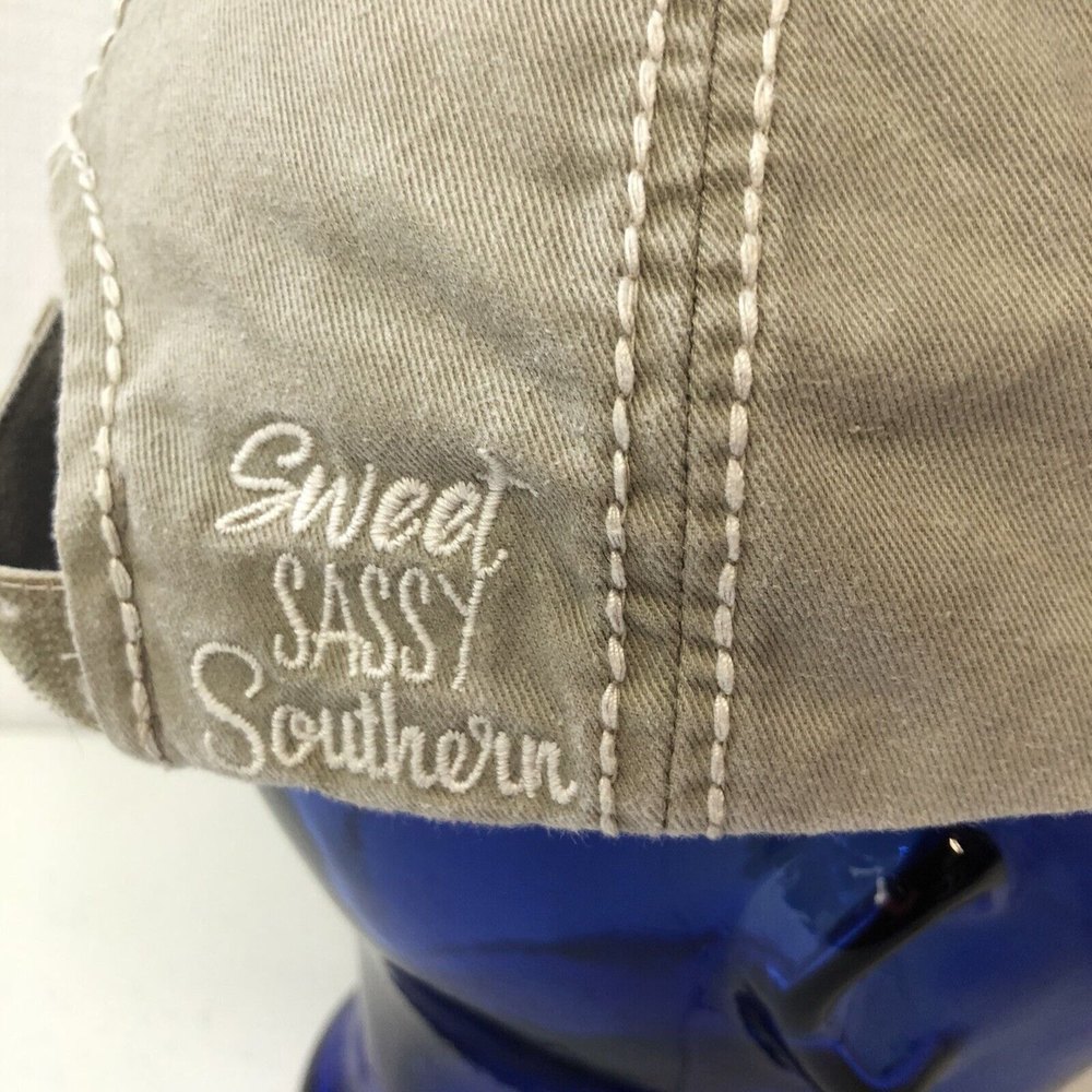 Kbethos Vintage Sweet Sassy & Southern Distressed Embroidered Hat Adjustable - Picture 5 of 9